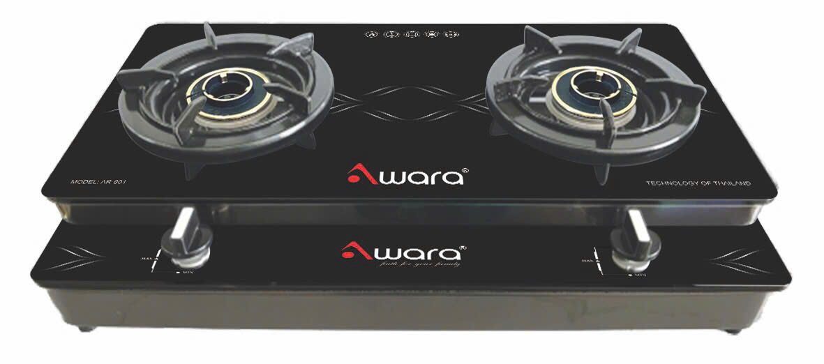 Bếp gas đôi dương kính AWARA AR-801