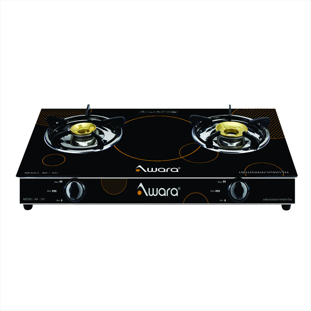 Bếp gas đôi  dương kính AWARA AR-101