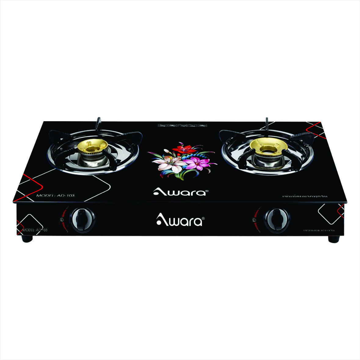 Bếp gas đôi dương kính AWARA AR-103