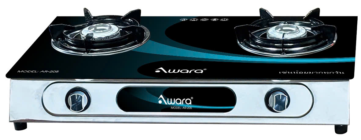 Bếp gas đôi dương kính AWARA AR-205