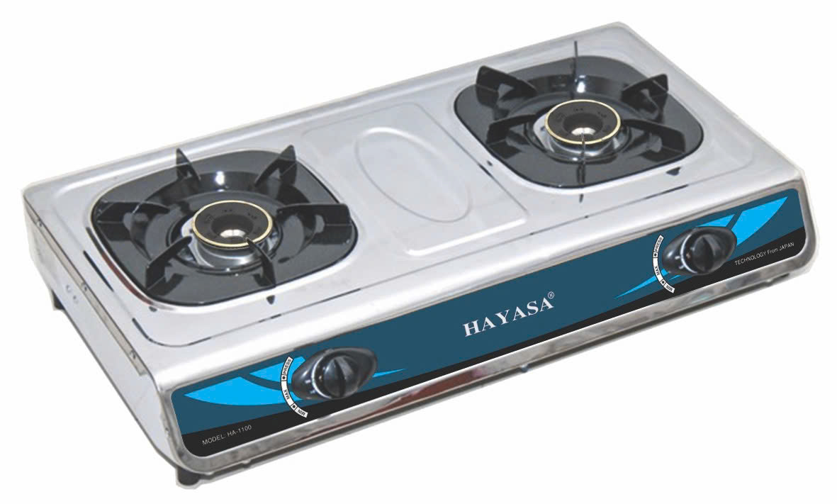 Bếp gas đôi Inox HA-1100B
